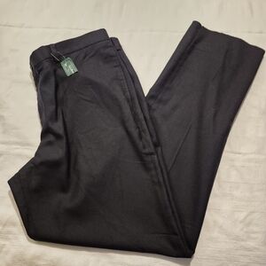 L.L. Bean men's 42 Dark Navy unhemmed 100% wool pants NWT